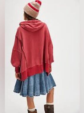 FREE PEOPLE WE THE FREE CAMDEN HOODIE PULLOVER | SMALL